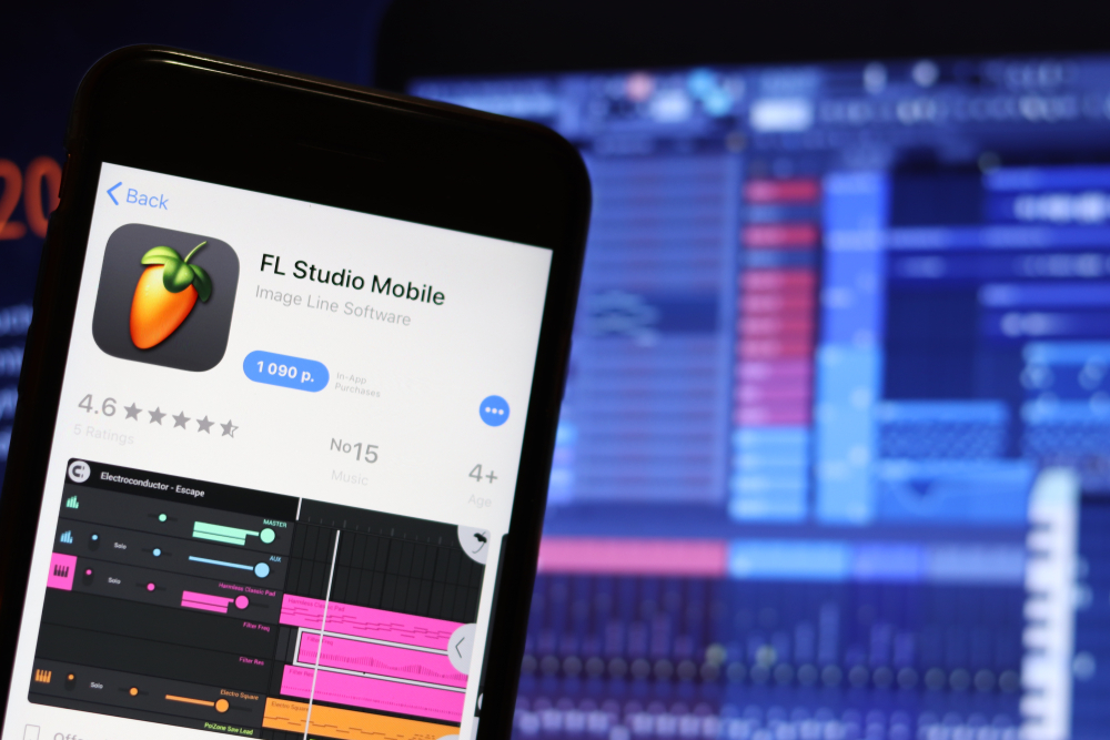 FL Studio icon on smartphone