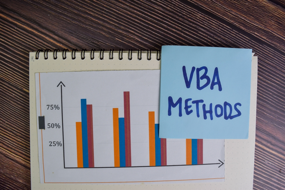 VBA bar graph near sticky note